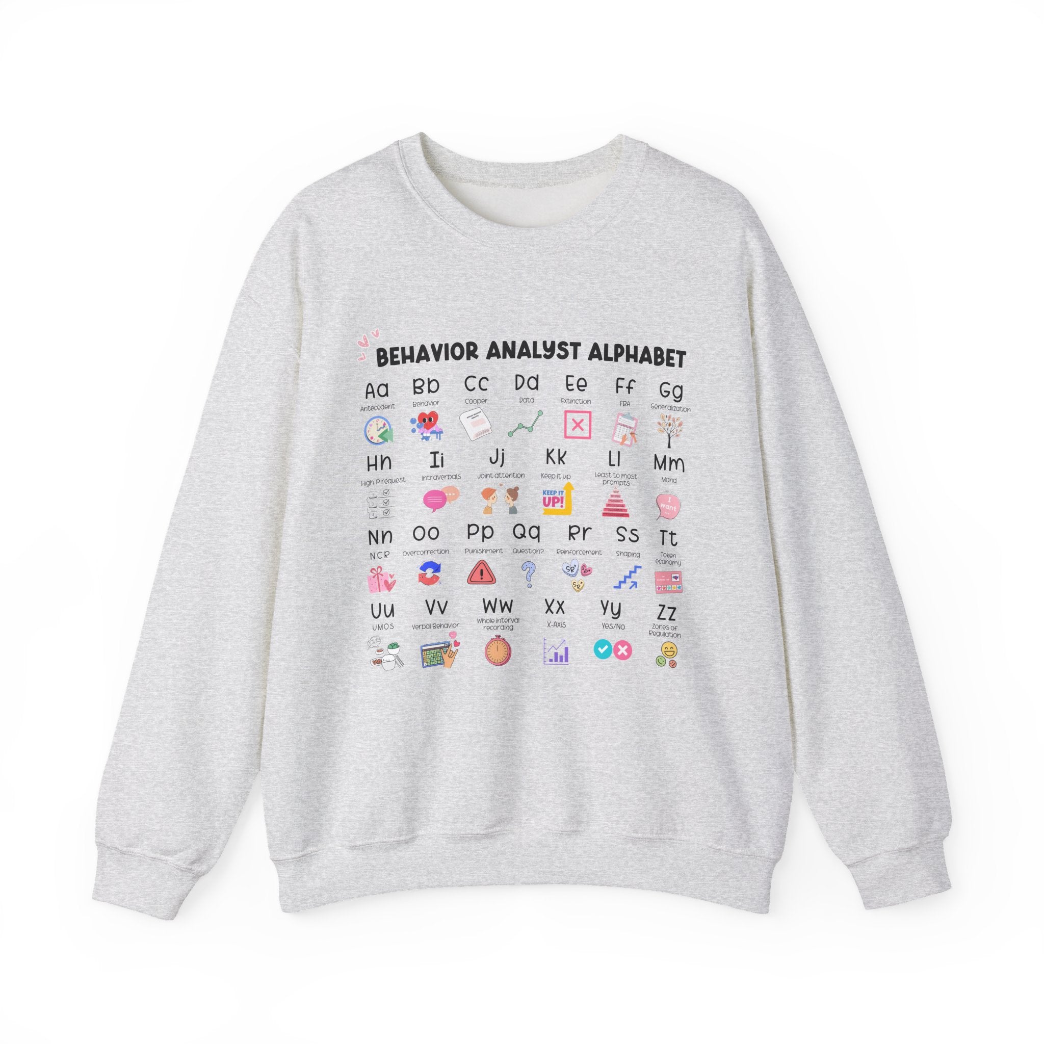 Behavior Analyst Alphabet Crewneck | ABA Sweatshirt