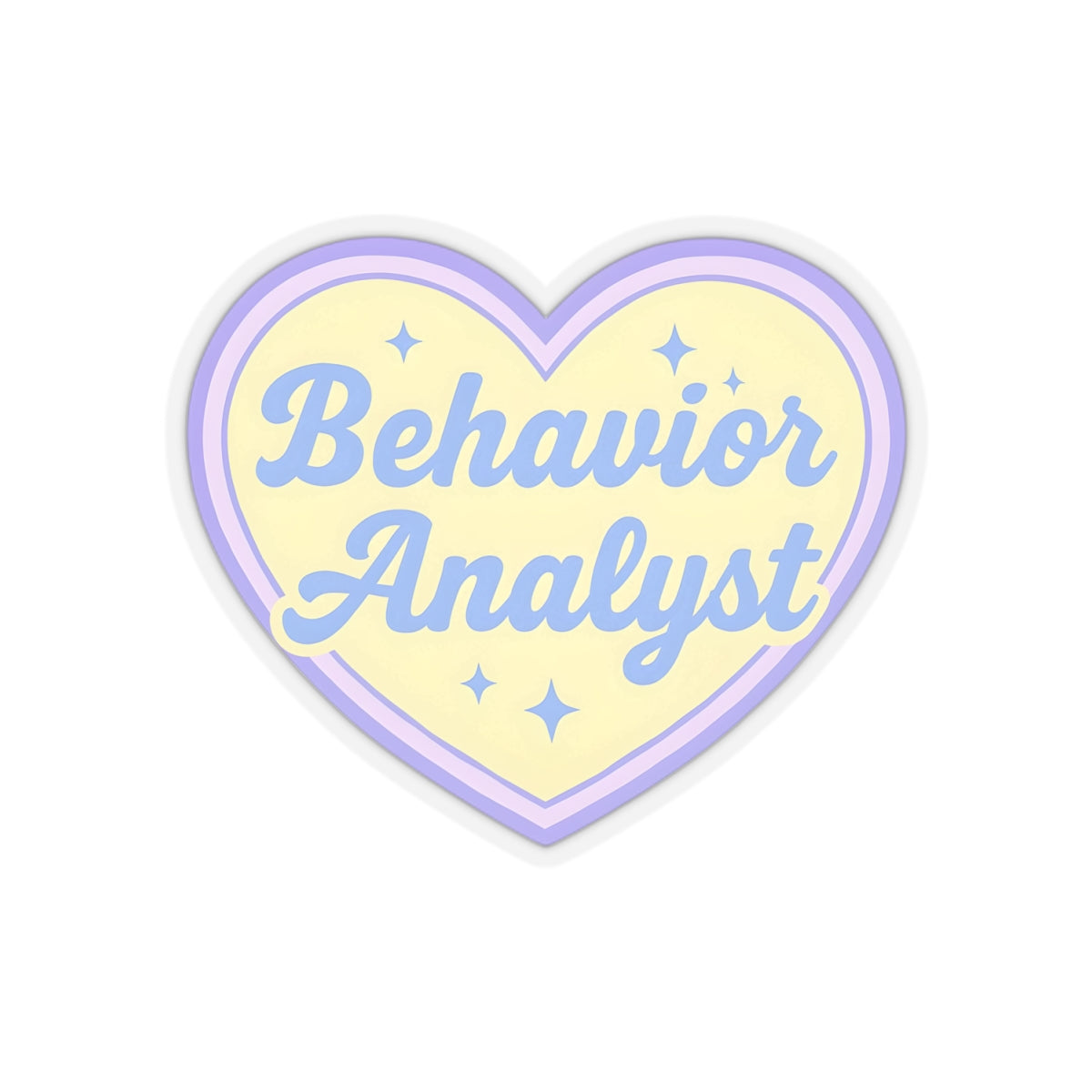 Behavior Analyst Heart Sticker | Cute ABA Sticker