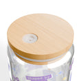 Load image into Gallery viewer, Future BCBA Loading Glass Tumbler – Bamboo Lid & Reusable Straw | Aesthetic Study Cup
