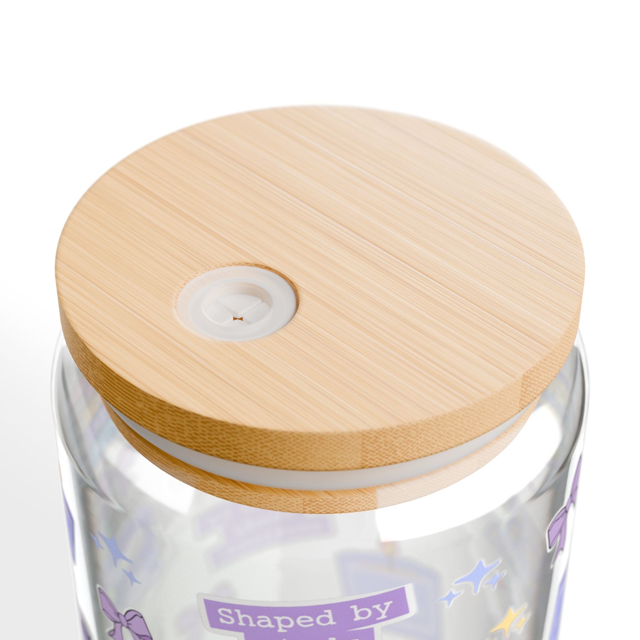 Future BCBA Loading Glass Tumbler – Bamboo Lid & Reusable Straw | Aesthetic Study Cup