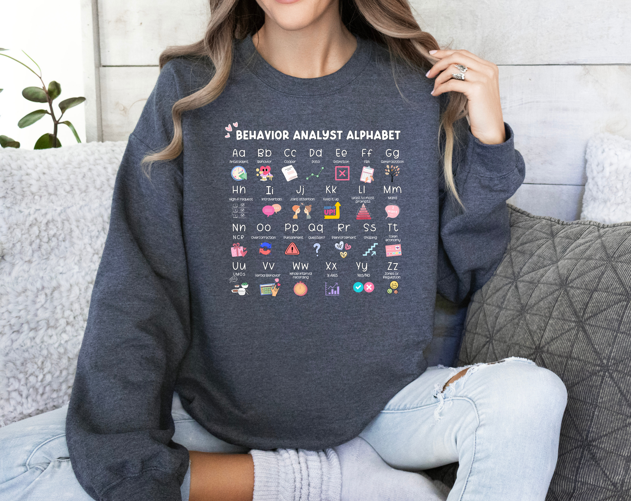Behavior Analyst Alphabet Crewneck | ABA Sweatshirt