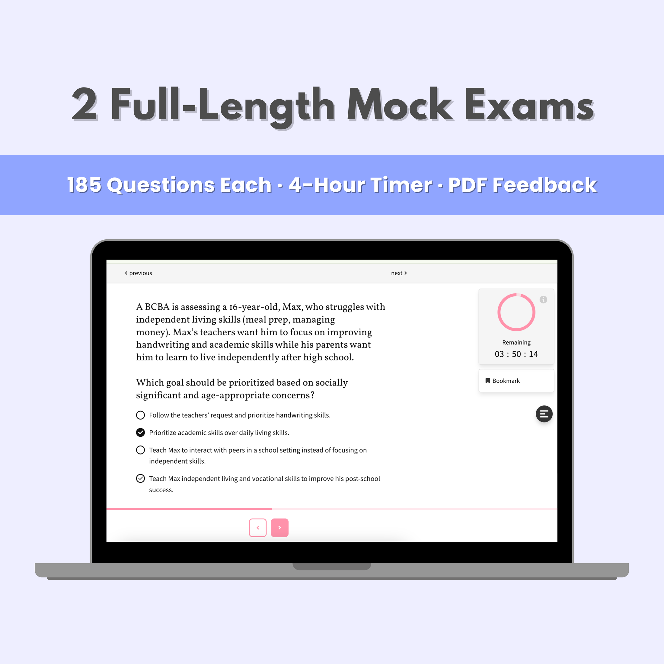 BCBA® Mock Exam Bundle — 2 Full-Length Practice Tests