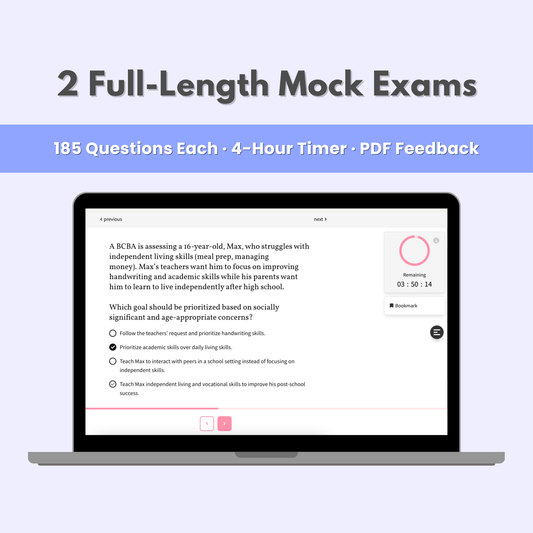 BCBA® Mock Exam Bundle — 2 Full-Length Practice Tests