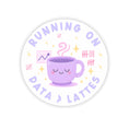 Load image into Gallery viewer, Running on Data & Lattes Sticker | ABA ∫ Sticker

