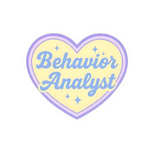 Behavior Analyst Heart Sticker | Cute ABA Sticker