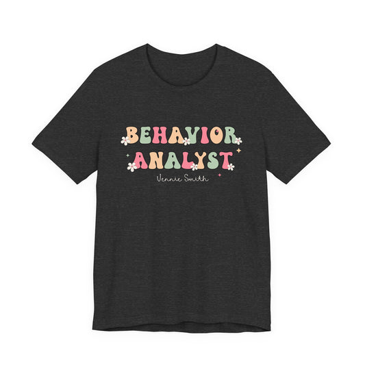 Behavior Analyst Retro Flower Tee | ABA Apparel